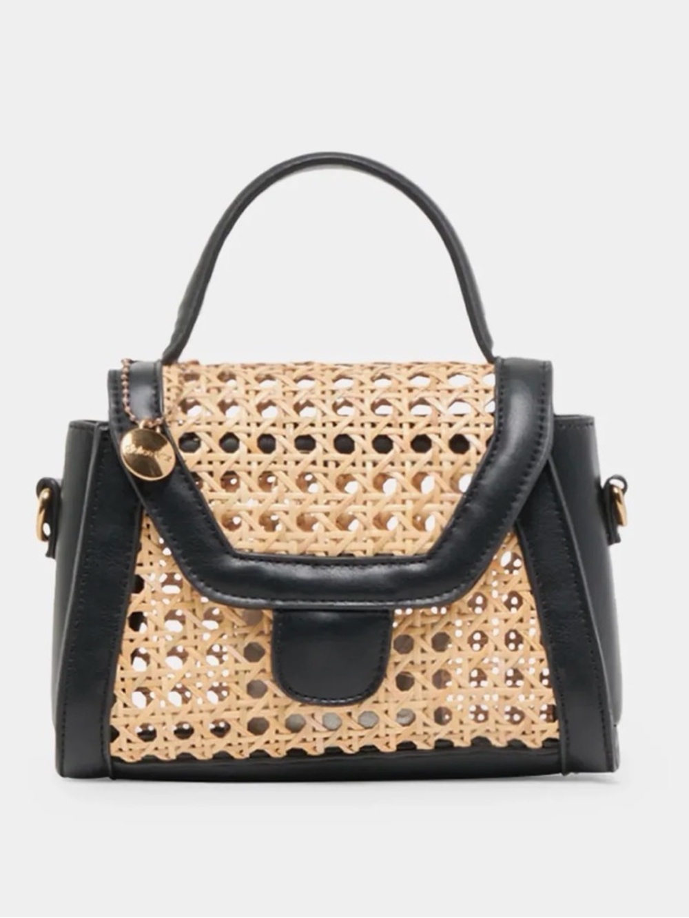 Dolce Vita Tropez Wicker Top Handle Bag